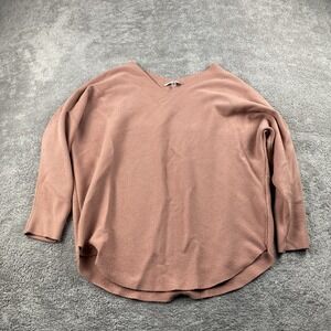 Vila Milano Sweater Womens Medium Mauve V Neck Knit Pullover‎ Dolman Sleeve